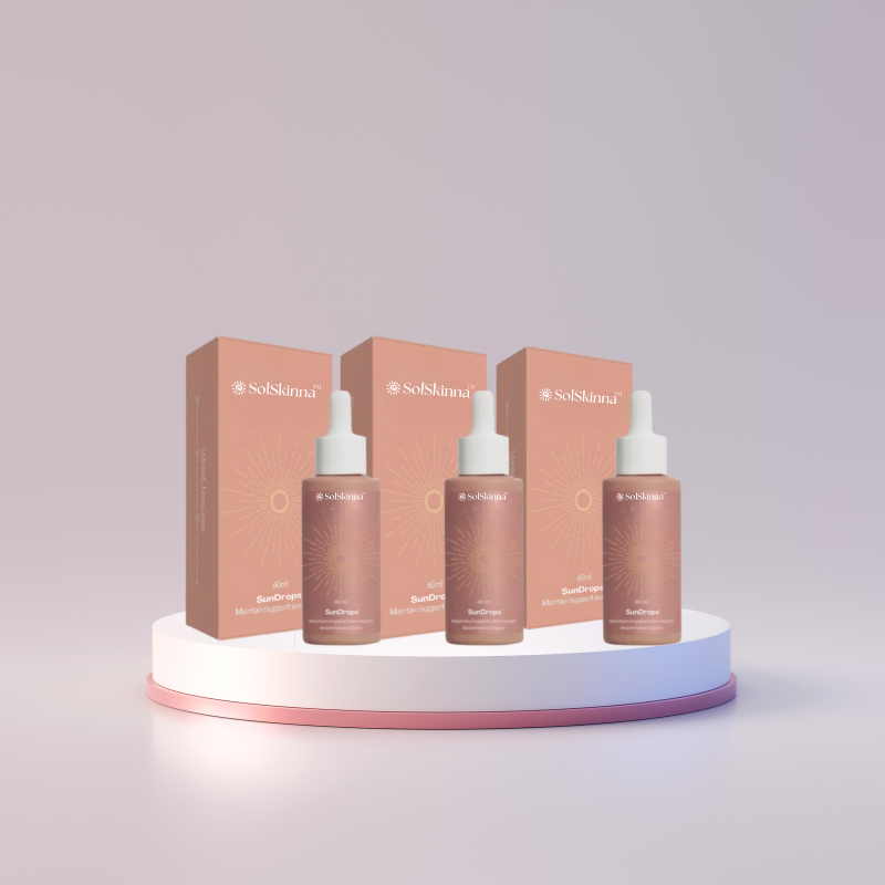 SolSkinna™ Dryckbara Brun-utan-sol-droppar