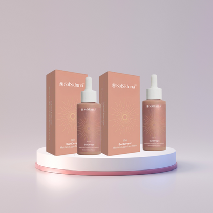 SolSkinna™ Dryckbara Brun-utan-sol-droppar